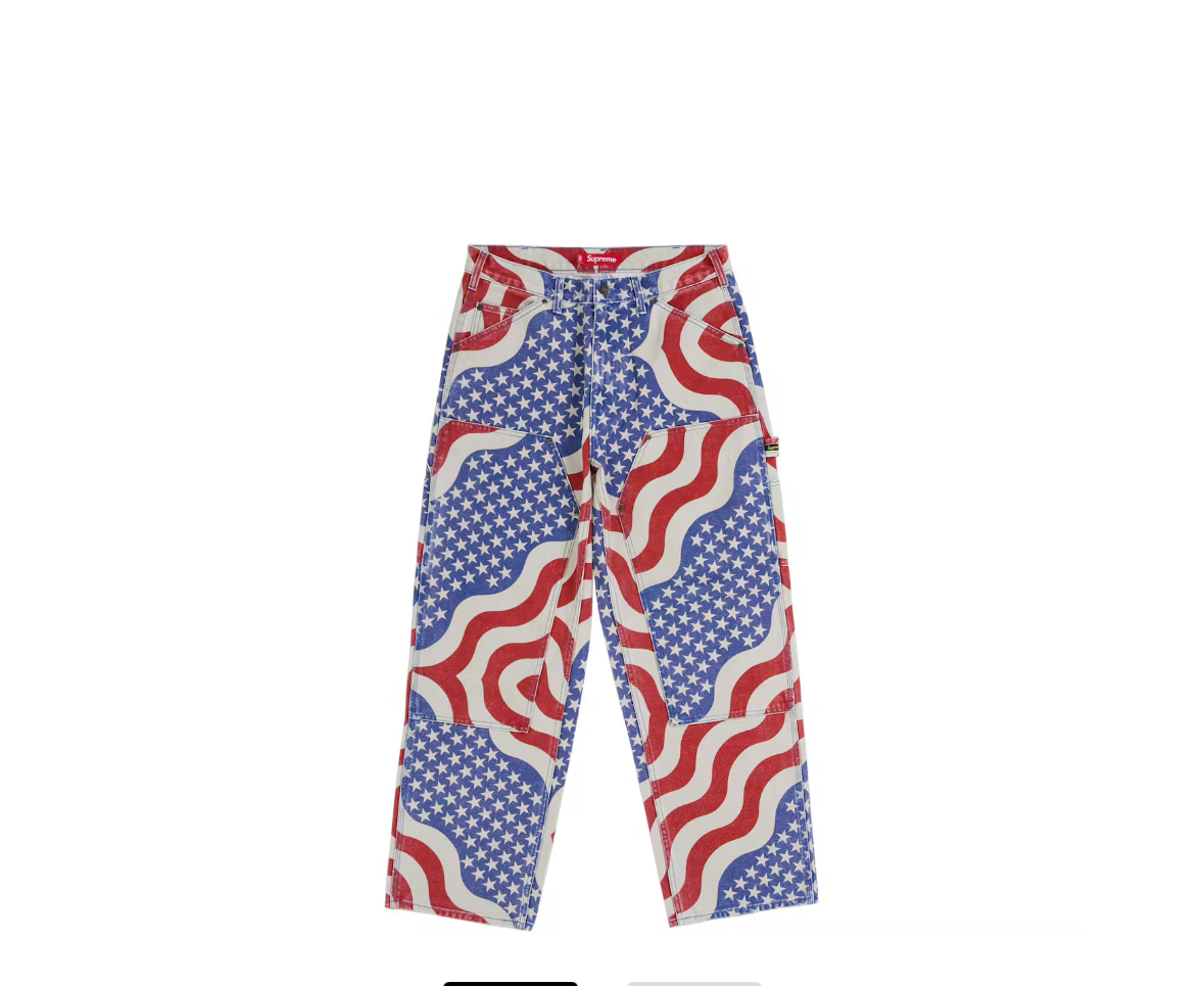 Supreme Flag Pants bold streetwear resale authenticated