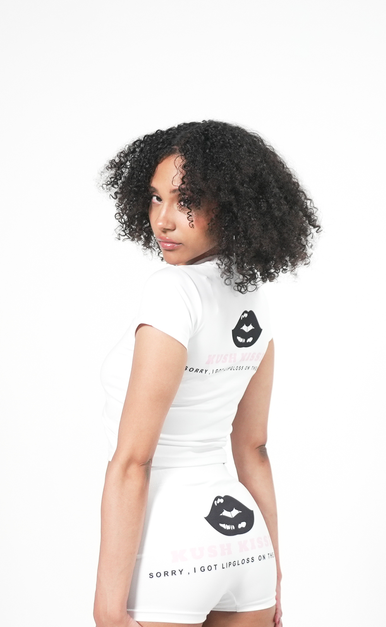Kush Kisses Set - crop tee and shorts clothing set