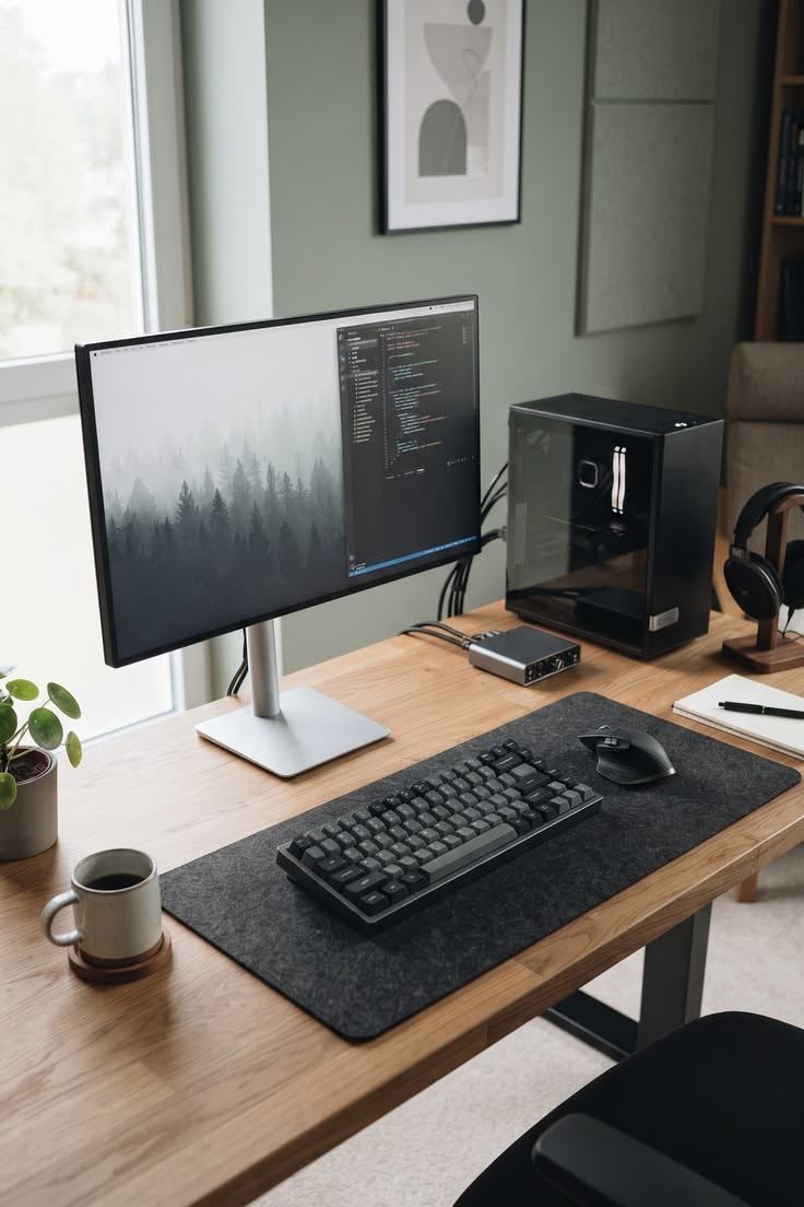Vorne Digital Studio home workspace with desktop computer